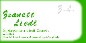 zsanett liedl business card